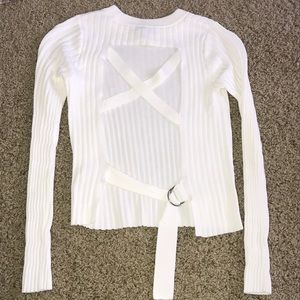 Topshop backless sweater